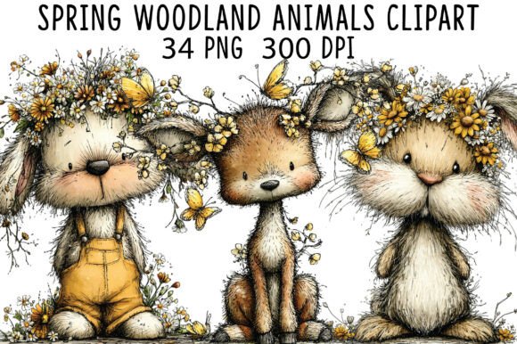 Download Spring Woodland Animals Clipart - Woodland animals clipart Collection