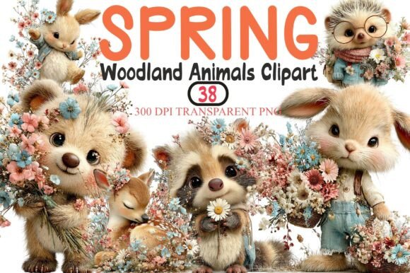 Download Spring Woodland Animals Clipart - Woodland animals clipart Collection