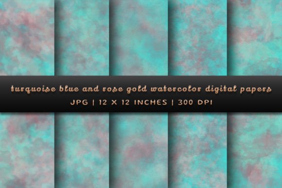 Download Turquoise Blue and Rose Gold Backgrounds - Blue and rose gold Collection
