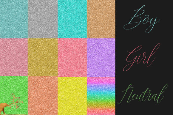 Download Nursery Baby Glitter Digital Papers - Premium Resources