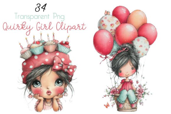 Download Birthday Girl Quirky Clipart - Quirky clipart Collection