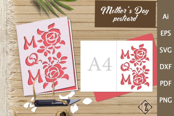 Download Mother's Day Card. Cut out of Paper - Cut out Collection