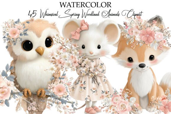 Download Whimsical Woodland Animals Clipart - Woodland animals clipart Collection
