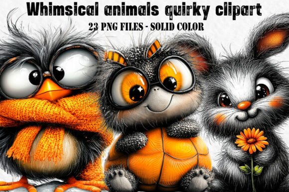 Download Whimsical Animals Quirky Clipart - Quirky clipart Collection
