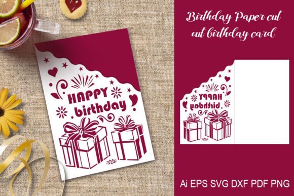 Download Paper Cut out Happy Birthday Card - Cut out Collection