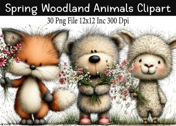 Download Spring Woodland Animals Clipart - Woodland animals clipart Collection
