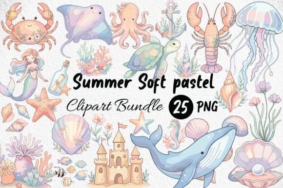 Download Summer Soft Pastel Clipart - Premium Resources