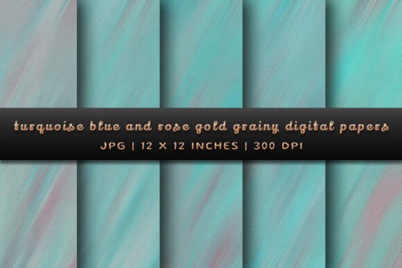 Download Turquoise Blue and Rose Gold Grainy - Blue and rose gold Collection